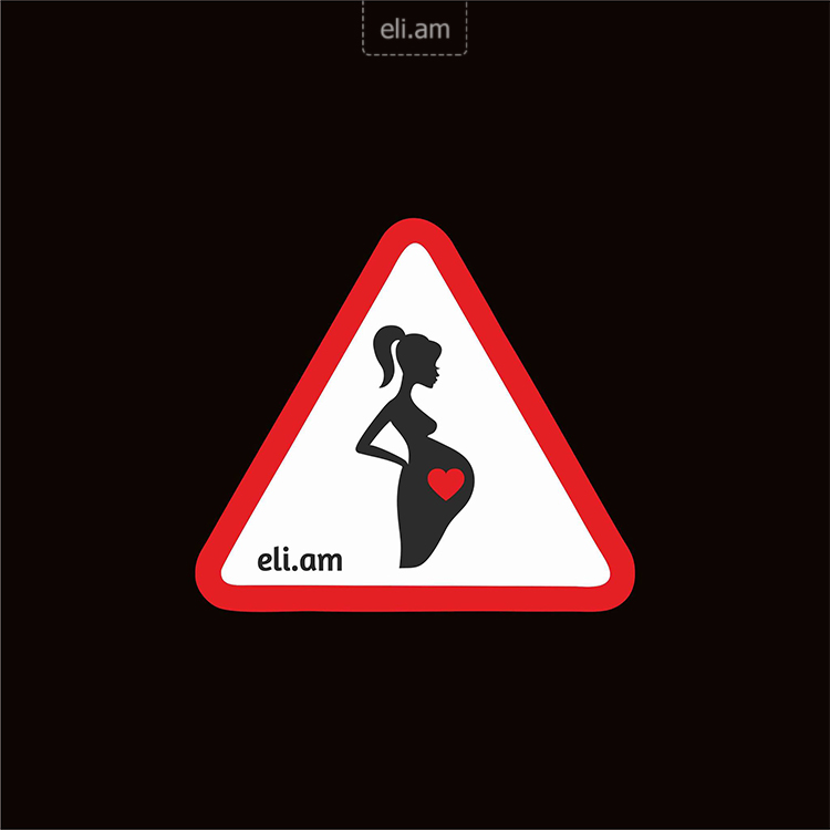 img-Մեքենայի նախազգուշացնող նշան հղիների համար