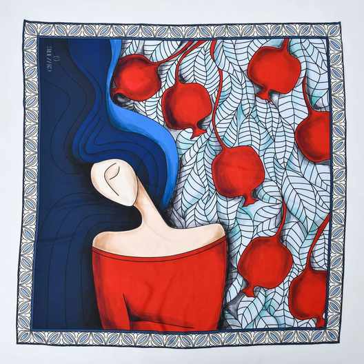 Շարֆ - Արևահամ զարդ Նուռ 50*50