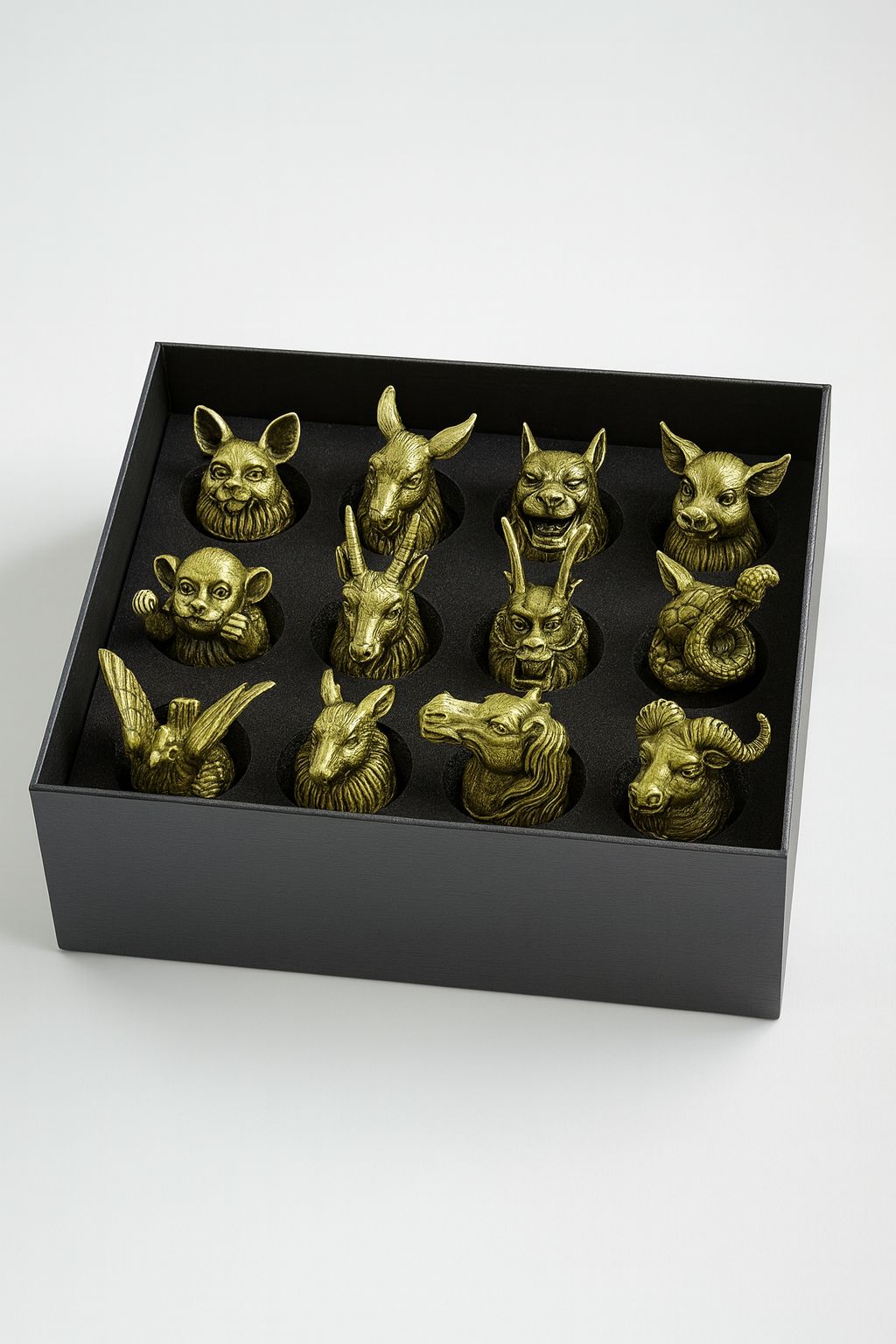 Набор стаканов - Знаки Зодиака - бронзовый