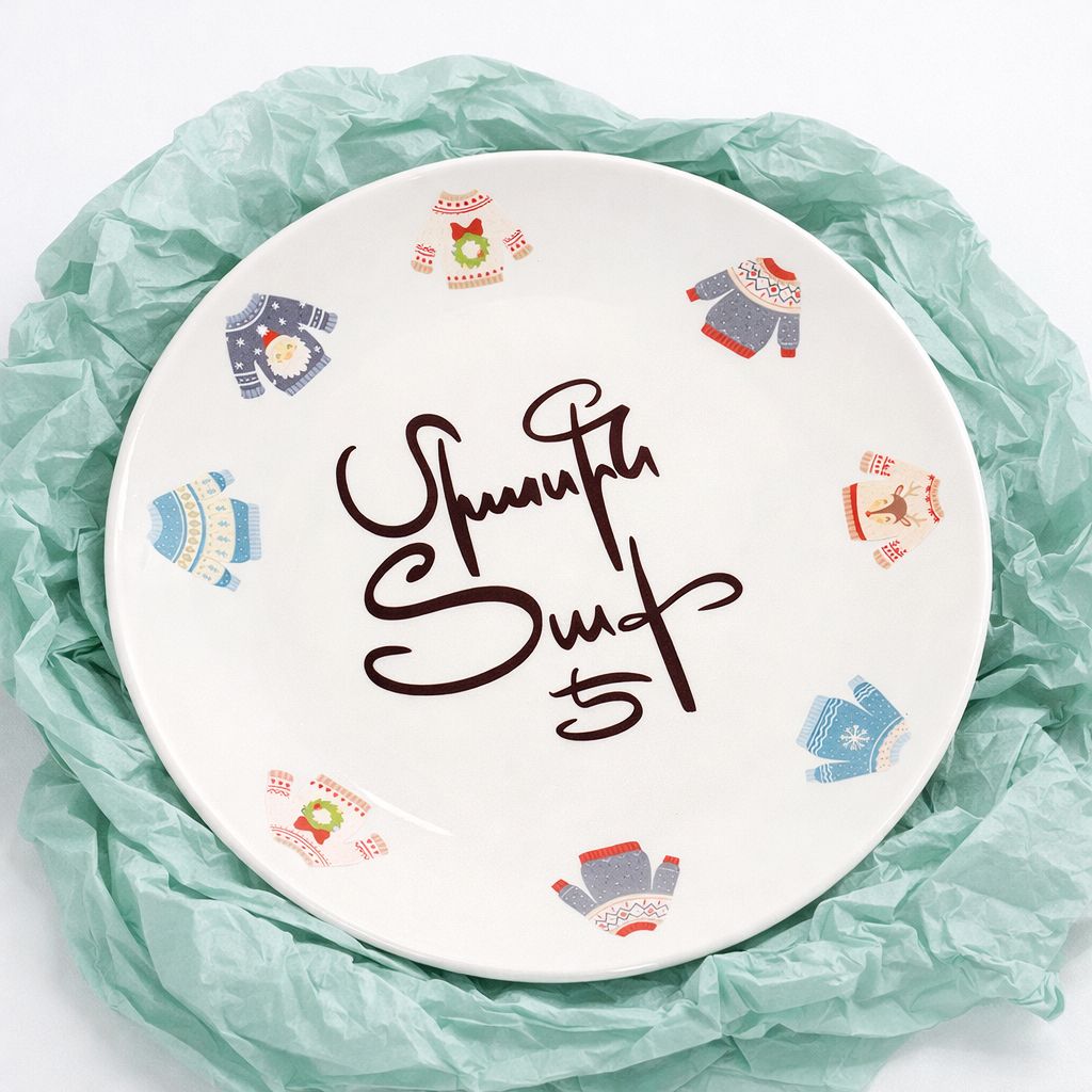 Декоративная тарелка — «Вместе теплее»