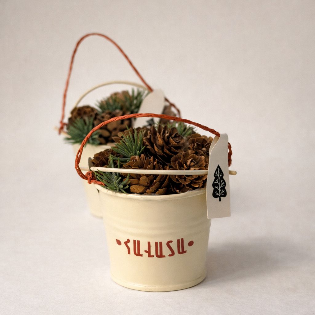 Christmas Bucket Ornament - Believe