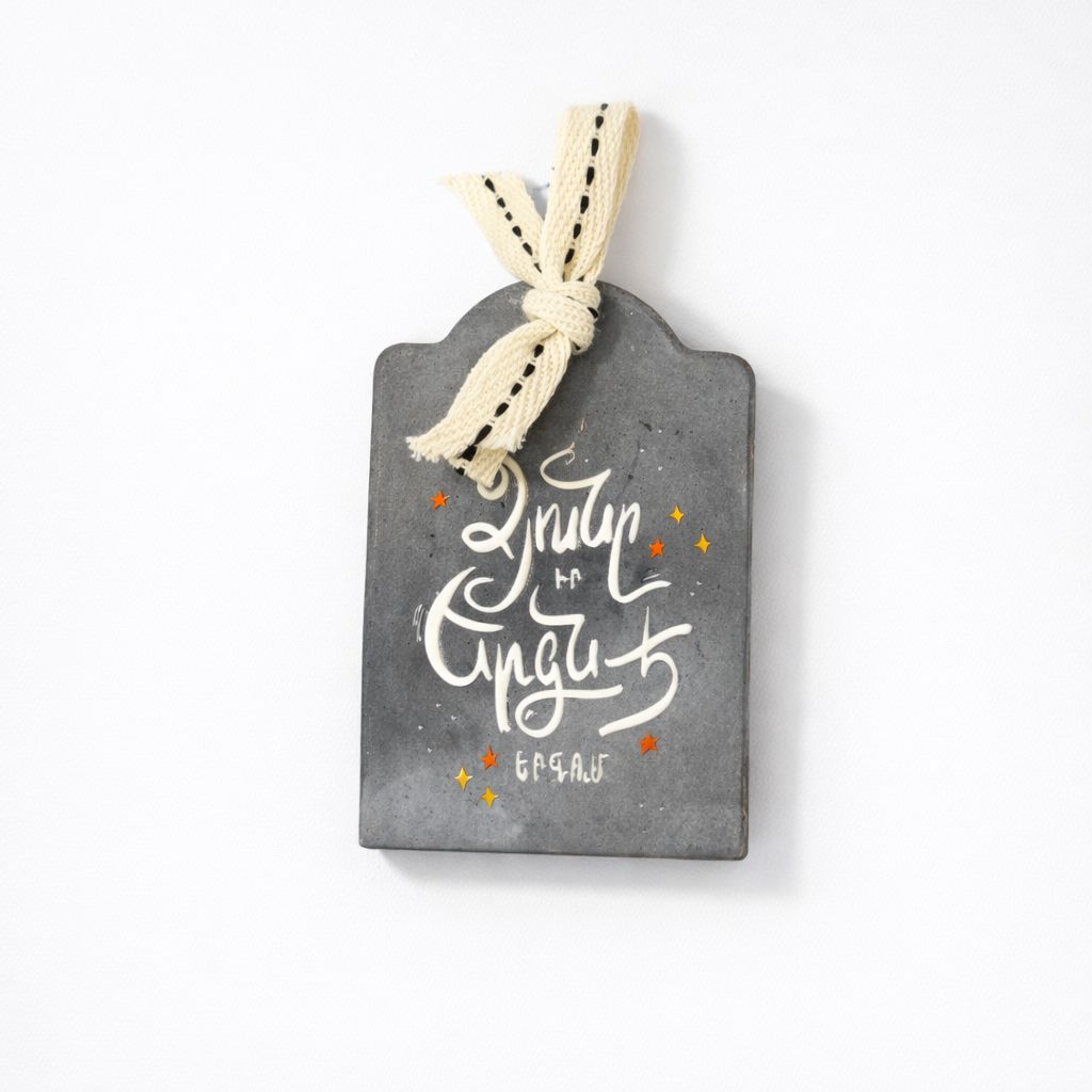 Handmade Gypsum Ornaments - The Snow is singing it's song