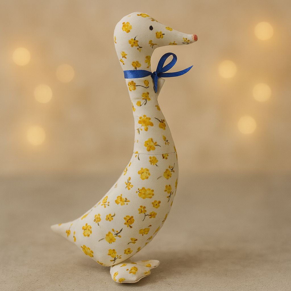 Ձեռագործ փափուկ սագ - ծաղիկներով